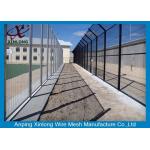 Professional Dark Green Green Security Fencing Panels For Public Grounds