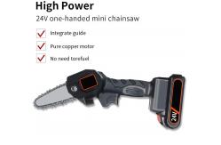 China 6in 21V Mini Small Battery Handheld Chainsaw Machine Mills Wood Cutting Lithium Prunner supplier