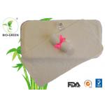 25*25cm Yellow Bamboo Reusable Baby Wipes , Gentle Bamboo Cloth Diaper Wipes for sale