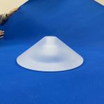 Fine carving Machining Quartz Glass High Purity Silica Cones Parts for sale