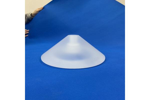 Fine carving Machining Quartz Glass High Purity Silica Cones Parts