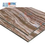 0.08mm 6mm Wood Plastic Marble Aluminum Composite Panel Exterior Wall Cladding Odm for sale