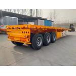 CIMC 2.00 King Pin 3mm Anti Slip Floor Plate With 12R22.5 Tire Specs 12 Set Twist Lock Flatbed Semi Trailer for sale