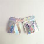 Custom Accepted Holographic Cosmetics Packaging Bags with Zipper for sale