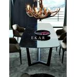 Modern Style Set Rectangle Marble Dining Table