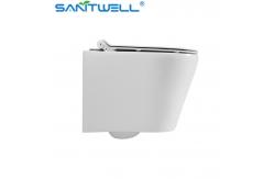 China European Standard Ceramic Rimless wall-hung toilet P-trap180mm supplier