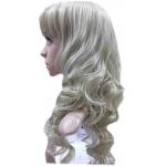 Mixed Color Bang Long Human Hair Full Lace Wigs / Body Wave Synthetic Wigs for sale