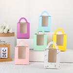 Portable Window Paper Cup Cake Packaging Box Muffin Box Dessert Box for sale