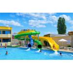 Water Playground Sports Swimming Pool Equipment Toy Fiberglass Tube Slide for sale