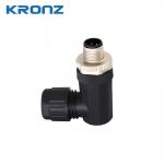 M12 Sensor Connector Angled Screw Waterproof IP67 Circular Connectors 5-pin A Code for sale