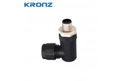 China Professional M12 Connector Rated Current 4A Brass Contact Surface Black Housing Material supplier