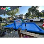 Inflatable Water Sports Giant Beach Pool Inflatable Volleyball Field Inflatable Water Volleyball Court 10x5x2.1mH for sale