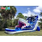 40ft Entertainment Inflatable Shark Double Slide Large Outdoor Inflatable Water Slides