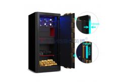 China H1280mm Jewelry Box Safe Biometric Fingerprint Lock Watch Winder Safe supplier