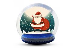 China Advertising Custom Christmas Blow Up Snow Globe Double And Quadruple Stitched supplier