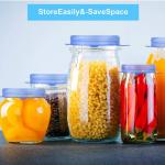Kitchen 6pcs Reusable Stretch Round Silicone Stretch Lids Food Storage Cover Set