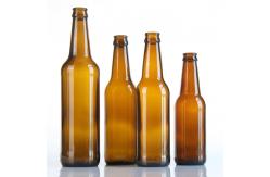 China Frosted Empty Glass Soda Bottles 16 Oz Glass Bottle With Crown Cap supplier