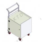 Vertical Aluminum Tube Repair And Maintenance Tool Trolley Carts Corrosion Resistant for sale