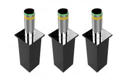 China PLC Controlled 300W 8K Mirror Automatic Rising Bollards supplier