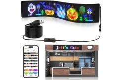 China 390x107mm Programmable Scroll Message Flexible Display Led Screen Sign for Airport supplier