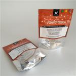 Resealable Aluminum Foil Zip Lock Bag Food Moisture Proof Three - Side Sealed