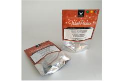 China Resealable Aluminum Foil Zip Lock Bag Food Moisture Proof Three - Side Sealed supplier
