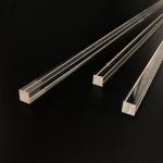 Optical Fused Silica Rods End Face Polishing Square Quartz Rod for sale