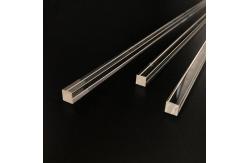 China Optical Fused Silica Rods End Face Polishing Square Quartz Rod supplier