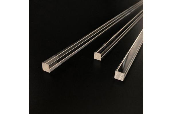 Optical Fused Silica Rods End Face Polishing Square Quartz Rod