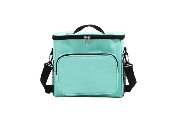 Black Waterproof Insulated Thermal Custom Printed Lunch Bags With Pearl Foam Inlay