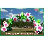 Inflatable Finish Arch Mini Inflatable Arch / Inflatable Gate / Infaltable Door With Flower Decoration for sale