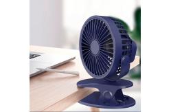 China Corded Electric Rechargeable Clip Fan 0.2Kg Push Button Control supplier
