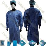 SMS 45g Reinforced Disposable Surgical Gown Dental With Hand Towel And Wrap for sale