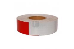 China Red White DOT Certificate Retro Reflective Tape For Traffic Vehicles Barrier supplier