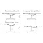 340mm Surgical Operation Theatre Table Electric Hydraulic With Waterproof Memory Pad