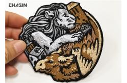 China Embroidered Emblems Velcro Patches For Apparel , Uniform , Cap supplier
