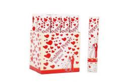China 30cm Red Heart Foil Party Confetti Cannon Shooter Outdoor Indoor Use supplier