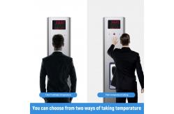 China Hand Sanitizer Dispenser Floorstand Walk Through Temperature Scanner supplier