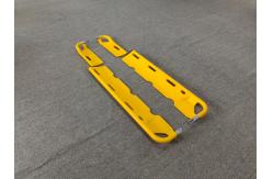 China Foldable First Aid Plastic Scoop Stretcher X Ray Detachable Three Gears supplier
