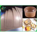 Food Trays Base Paper Barrier Coatings Kraft Paper Poly Coated 250g + 18gsm for sale
