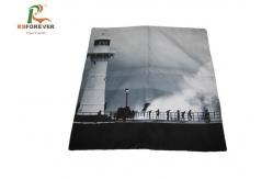 China Custom Printed Fancy Grey Square Pillow Cases Polyester No Fading Various Designs supplier