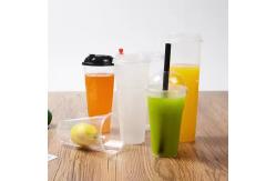 China Disposable 1000ml PP Plastic Cup Customize Logo  Iced Coffee Takeaway Cup supplier