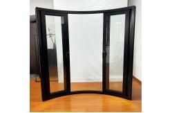 China Custom Glass Sliding Doors With Double Tempered Glass For Balcony Partitioning supplier