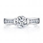 Lab Diamond Wedding Band VVS Clarity HPHT Round Cut Lab Grown Diamond Ring for sale
