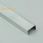 Mirror Stainless Steel Round Edge Tile Trim U6 X 2438mm 200HV Hardness