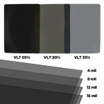 8mil Clear Safety Window Film 35% VLT UV99% Anti Shatter Glass Protection