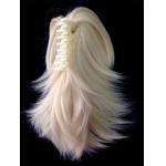 Women Clip On Synthetic Hair Pieces 14 High Temperature Fiber for sale