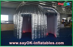 China Photo Booth Led Lights Advertising Silver Inflatable Photo Booth Durable Led Inflatable Snail supplier