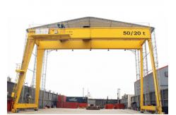 China Along Rail System Double Girder Gantry Crane Mobile With Electric Hoist supplier