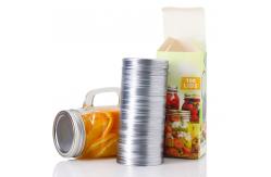 China                  Custom 70mm Bulk Regular Silver Tinplate Screw Cap for Mason Canning Jar              supplier